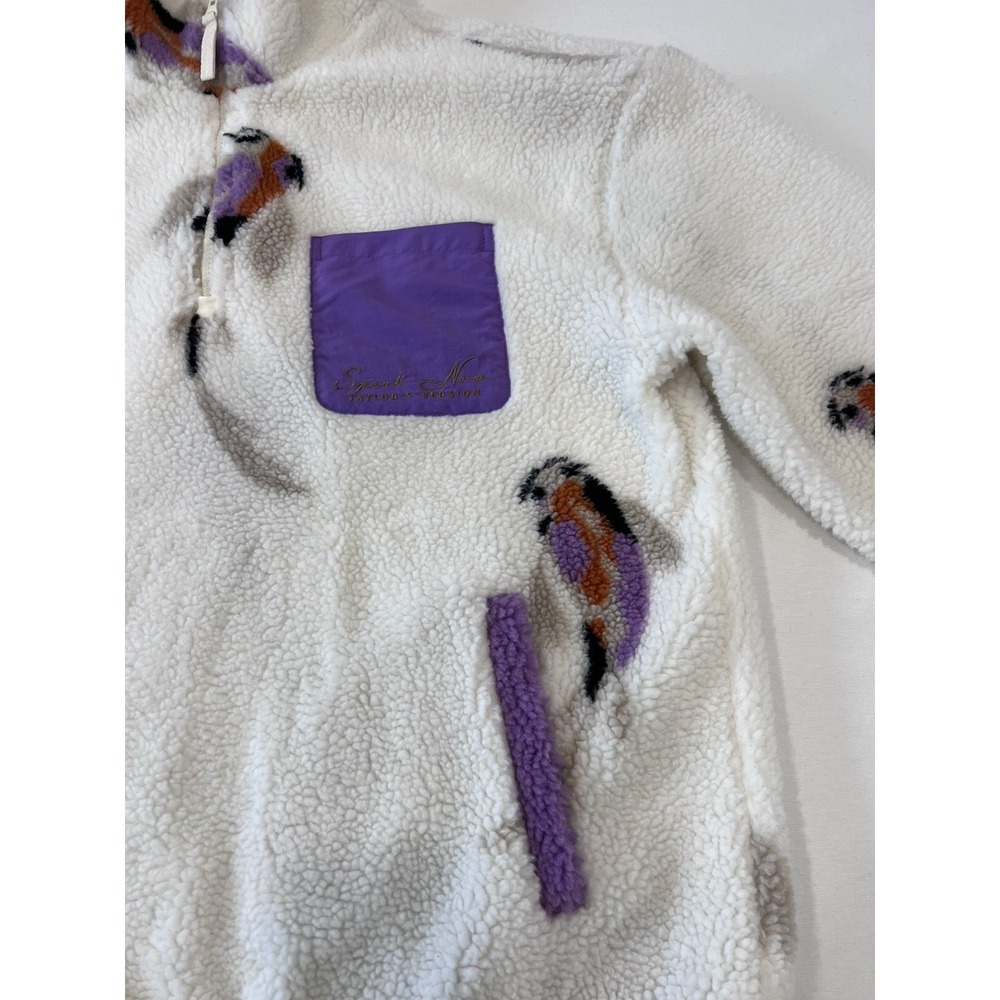 Taylor Swift Speak Now Koi Fish 1/4 Zip Sherpa Pullover Size L - Picture 3 of 8